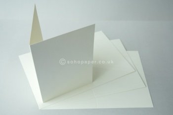 Linen Embossed Ivory Creased Cards